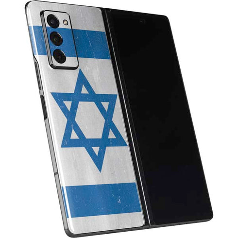 Israel Flag Distressed Galaxy Z Fold2 5G Skin